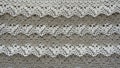 Linen lace with beads Royalty Free Stock Photo