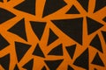 Linen orange color with black triangles