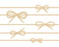 Linen string bows