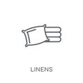 Linens linear icon. Modern outline Linens logo concept on white