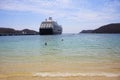 Cruise ship at berth Huatulco. Mexico. Royalty Free Stock Photo