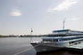 Liner named General Vatutin on the Dnipro river in Kiev city