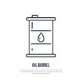 Liner oil barrel icon isolated on white background.