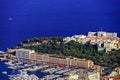 Liner and yachts in Monaco harbor Royalty Free Stock Photo