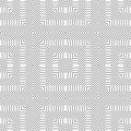 Lines geometric seamless pattern. Black and white ornamental background. Striped repeat abstract backdrop. Geometry shapes, Royalty Free Stock Photo
