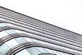 Lines of glass facade of a building Royalty Free Stock Photo