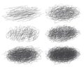 Lines of hand drawn textures, scribbles for your design Royalty Free Stock Photo