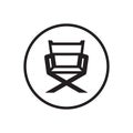 Lines icon chair design vector