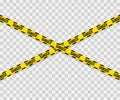 Lines isolated. Warning tapes. Caution. Danger signs. Vector illustration. Royalty Free Stock Photo