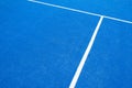 lines of a paddle tennis court Royalty Free Stock Photo