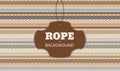 Lines of Ropes Vector Icons, Cordage, Cords, Twine set