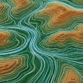 Lines suggest watercourses or flow paths, integrating with the Royalty Free Stock Photo