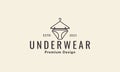 Lines underwear modern logo symbol icon vector graphic design illustration