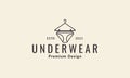 Lines underwear modern logo symbol icon vector graphic design illustration Royalty Free Stock Photo