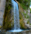 Waterfall, landscape, nature , water, greens