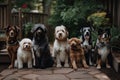 a lineup of dogs, each with their own unique look and personality