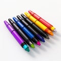 Hyper Realistic Colored Crayon Set - 3d Rendered Clipart Vector Image
