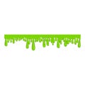 Ling green slime icon, sticky long line Royalty Free Stock Photo