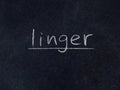 Linger Royalty Free Stock Photo