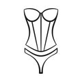 Bustier Lingerie Vector Set