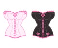 Lingerie corset drawing Royalty Free Stock Photo