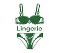 Lingerie logo or women\'s underwear Silhouette