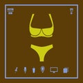 Lingerie vector icon Royalty Free Stock Photo