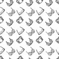 Lingerie vector pattern Royalty Free Stock Photo