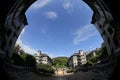 Lingnan University in Castle Peak Road, Fu Tei, Hong Kong 20 Aug 2011 Royalty Free Stock Photo