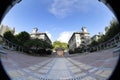 Lingnan University in Castle Peak Road, Fu Tei, Hong Kong 20 Aug 2011 Royalty Free Stock Photo