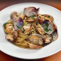 Linguine Alle Vongole hard clams