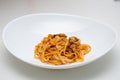 Linguine allo scoglio typical Italian dish