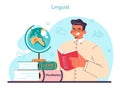 Linguistic concept. Scientific study of language, its history