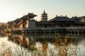 Lingyan Temple at Datong Yungang Grottoes Royalty Free Stock Photo