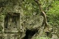 Lingyin temple klippe cliff statues Royalty Free Stock Photo