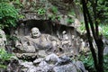 Lingyin temple klippe cliff statues Royalty Free Stock Photo