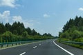 Newly paved highway in China.