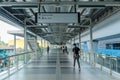 A link bridge connects the Eko Cheras mall directly to the MRT Taman Mutiara station. Royalty Free Stock Photo