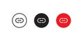 Link Button Icon Vector in Flat Style. Chain Symbol Images Royalty Free Stock Photo