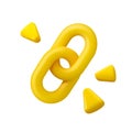 Link chain vector 3d icon Royalty Free Stock Photo