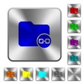 Link directory rounded square steel buttons