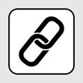 Link icon. Chain symbol. Vector illustration Royalty Free Stock Photo