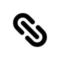 Link icon. Lock chain symbol on white background