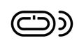 Link Icon Vector Illustration, Chain Website URL Connection Symbol, vector design Generative AI Royalty Free Stock Photo