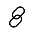 Link icon vector set. web address illustration sign collection. website symbol or logo.