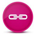 Link luxurious glossy pink round button abstract Royalty Free Stock Photo