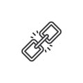 Link outline icon
