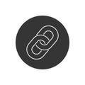 Link Symbol Line Icon Vector in modern flat