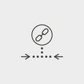 Link, web, icon, outline, icon. Web Development Vector Icon. Element of simple symbol for websites, web design, mobile app, Royalty Free Stock Photo