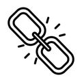 Linkage Isolated Vector icon which can easily modify or edit